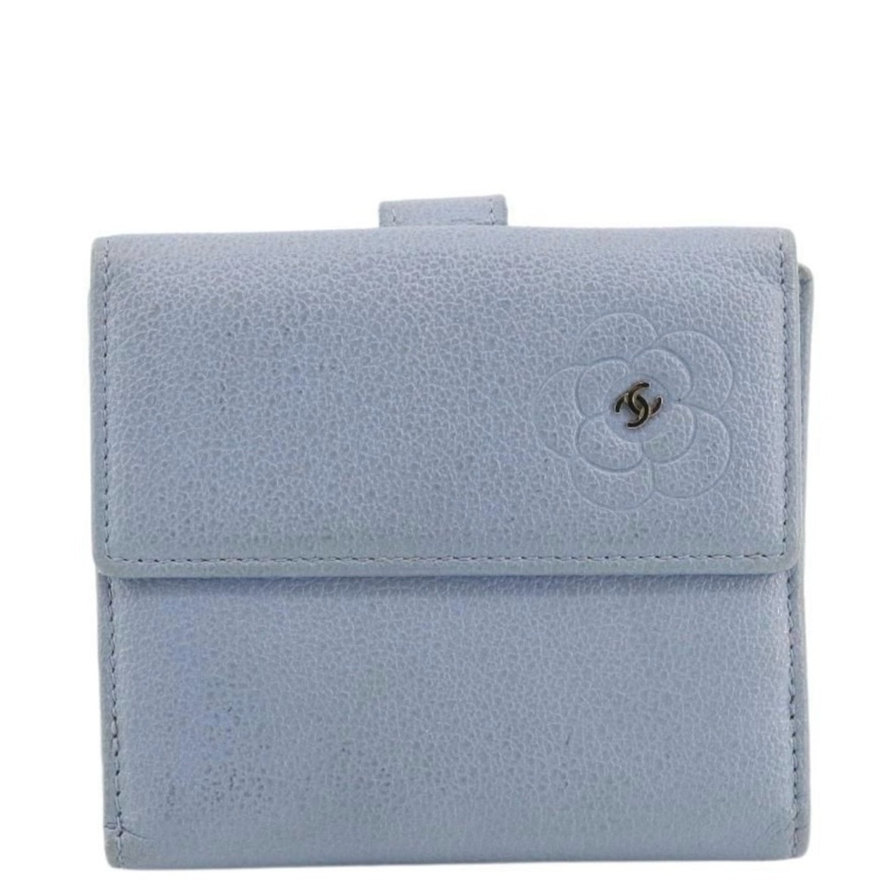 Chanel Blue Leather Wallet